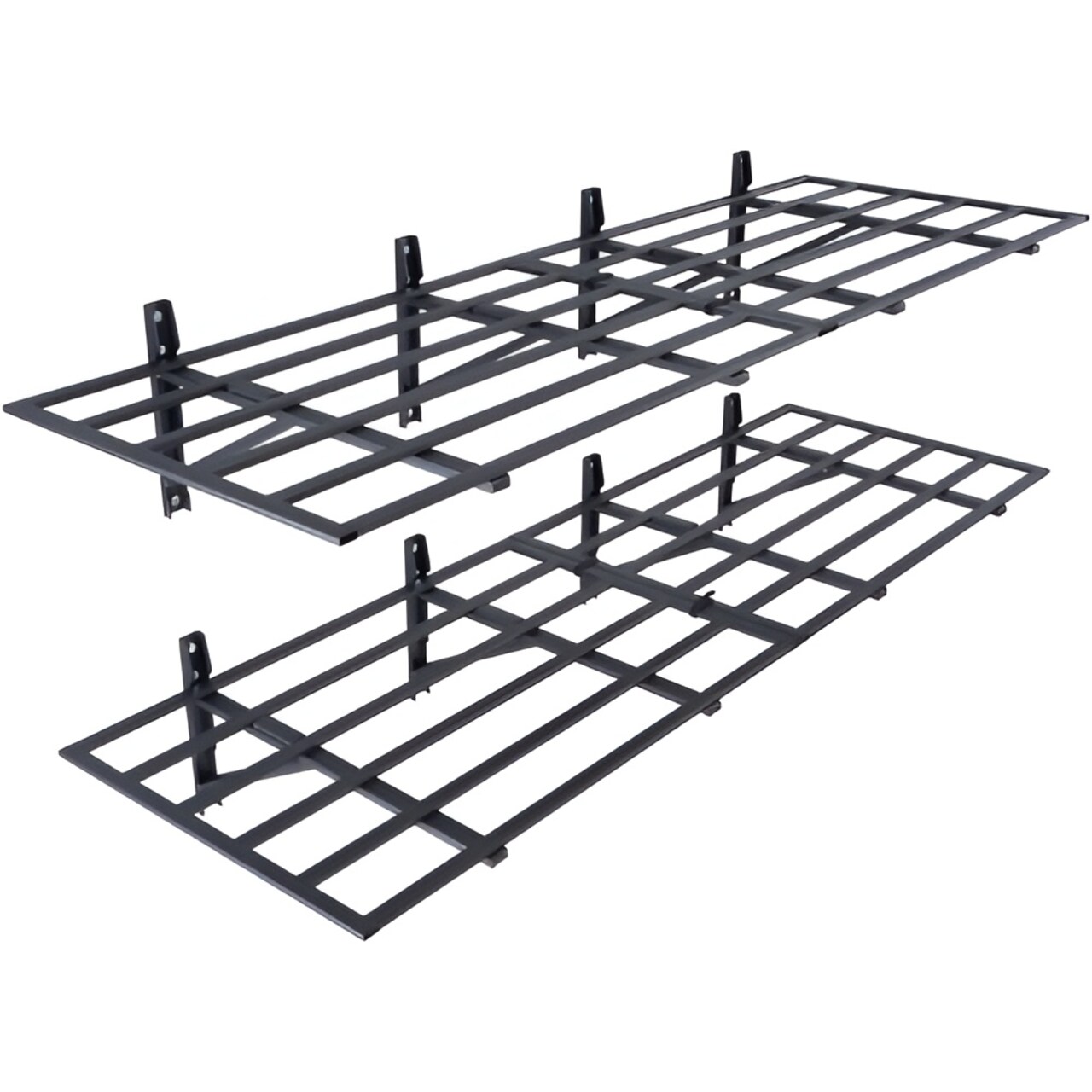 2 Pack 6x2 ft, Floating Garage Shelves Heavy Duty Wall Mount Rack